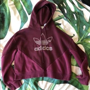 ADIDAS CROP HOODIE